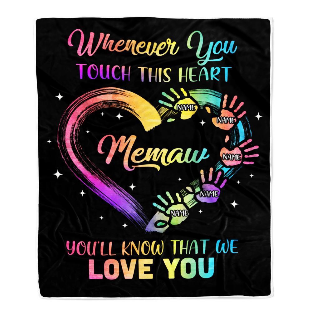 Memaw Blanket from Grandkids Granddaughter Grandson We Love You Grandparent, Personalized Blanket For Mom, Mother’s Day Gifts Blanket Memaw Blanket from Grandkids Granddaughter Grandson We Love You Grandparent, Personalized Blanket For Mom, Mother’s Day Gifts Blanket