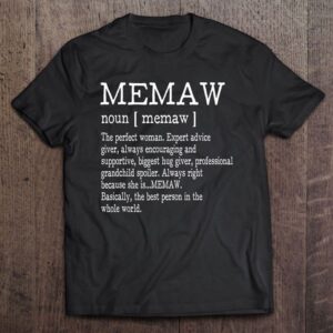 Memaw Definition Grandma Mother’s Day Gifts Women…