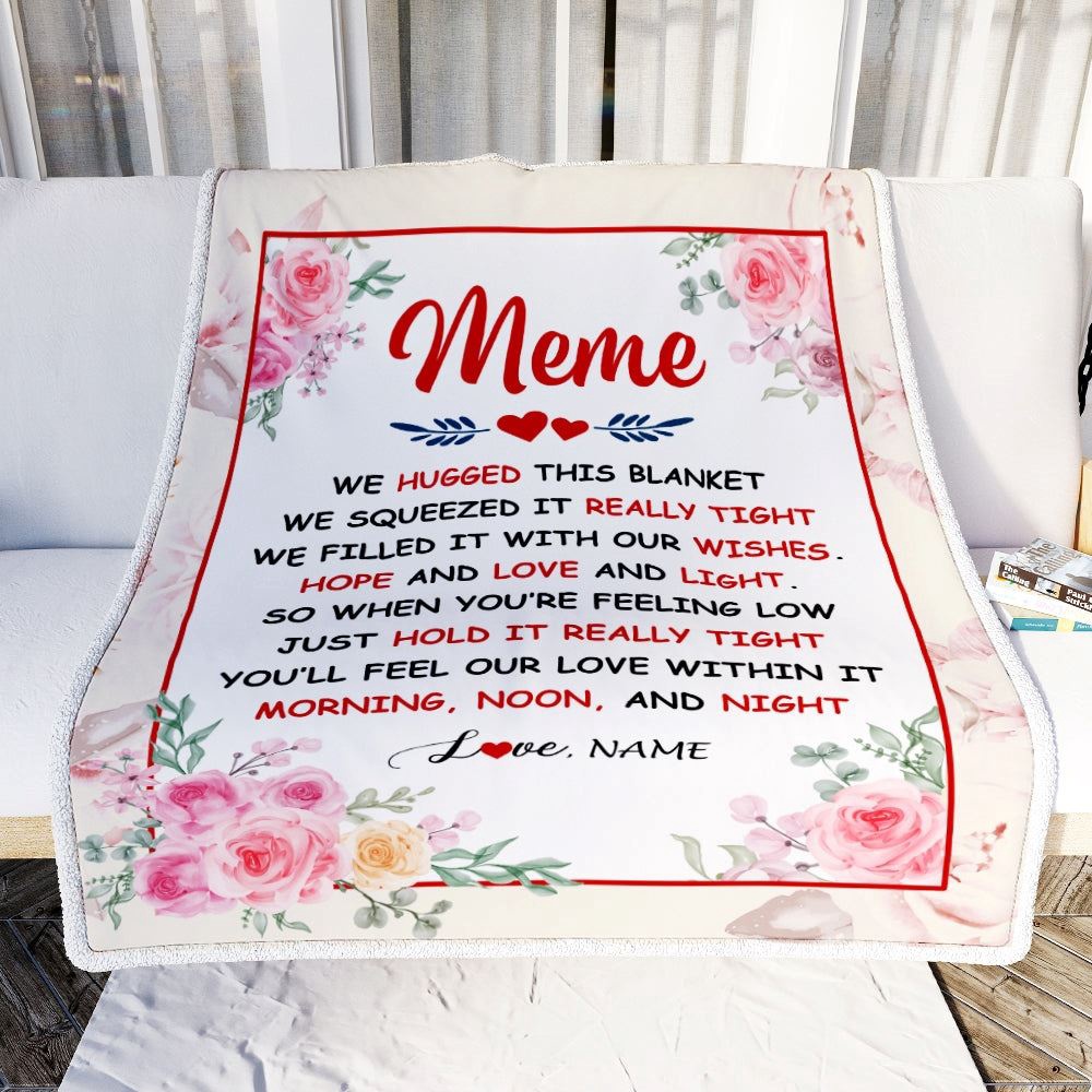 Meme Blanket From Grandkids Granddaughter Grandson We Hugged This Blanket Floral, Personalized Blanket For Mom, Mother’s Day Gifts Blanket Meme Blanket From Grandkids Granddaughter Grandson We Hugged This Blanket Floral, Personalized Blanket For Mom, Mother’s Day Gifts Blanket