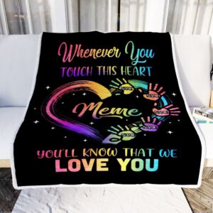Meme Blanket From Grandkids Granddaughter Grandson We Love You Grandparent Personalized Blanket For Mom Mother s Day Gifts Blanket 2 i5u6kj.jpg
