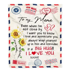 Meme Blanket From Grandkids Love Big Hug…