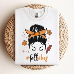 Messy Bun Fall Vibes Sweatshirt, Mother Sweatshirt,…