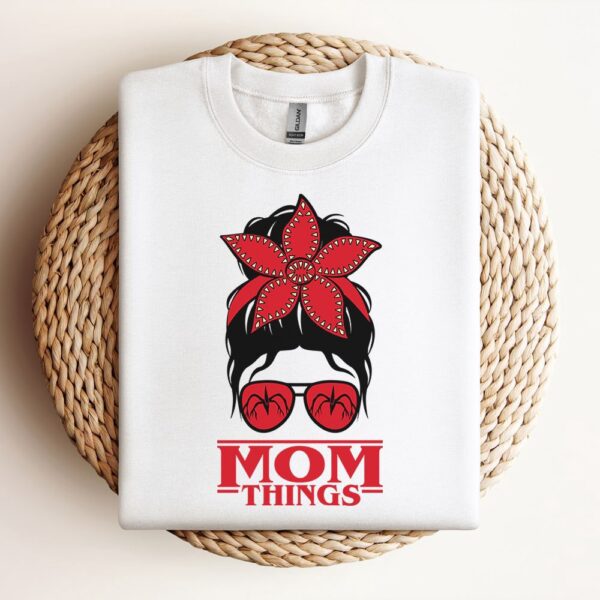 Messy Bun Mom Things Sweatshirt, Mother Sweatshirt, Sweatshirt For Mom, Mum Sweatshirt