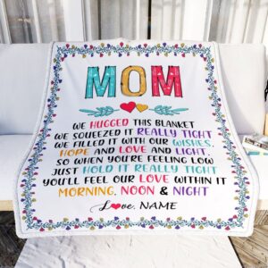 Mom Blanket From Daughter Son We Hugged This Blanket 1 Personalized Blanket For Mom Mother s Day Gifts Blanket 2 wuktv4.jpg