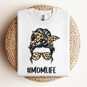 Mom Life Leopard Sweatshirt, Mother Sweatshirt, Sweatshirt…