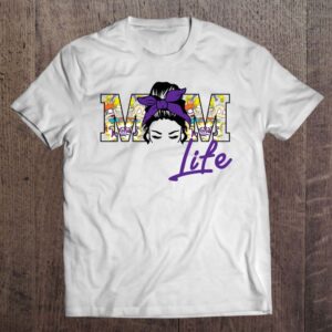 Mom Life Messy Hair Bun Tie Dye…