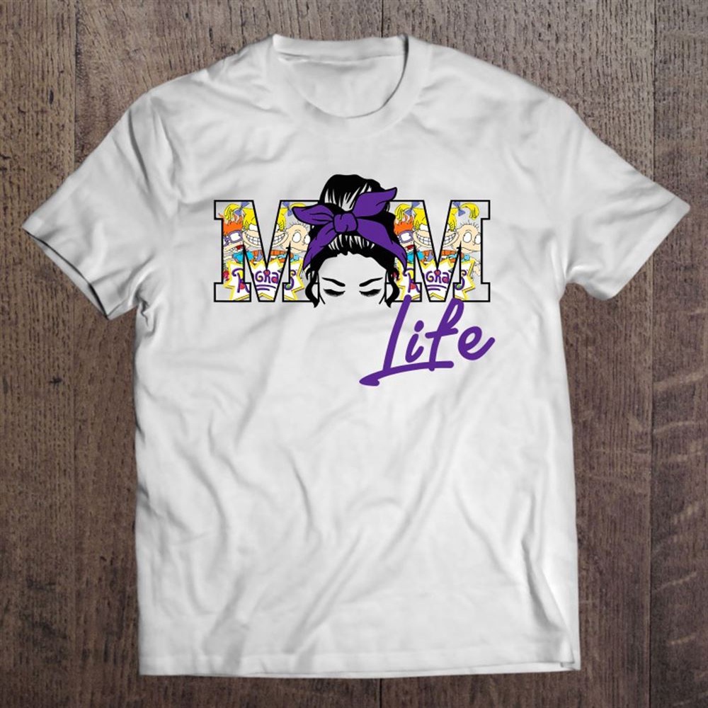 Mom Life Messy Hair Bun Tie Dye Mother’s Day Unisex T-Shirt, Mother’s Day Shirts, Mother’s Shirts