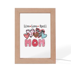 Mom Live Love Spoil Frame Lamp, Picture…
