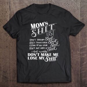 Mom Shit List Momlife Funny Mom Mothers…