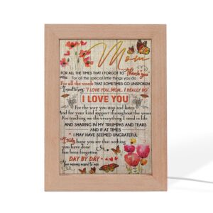 Mom, Thank You For Everything Frame Lamp…