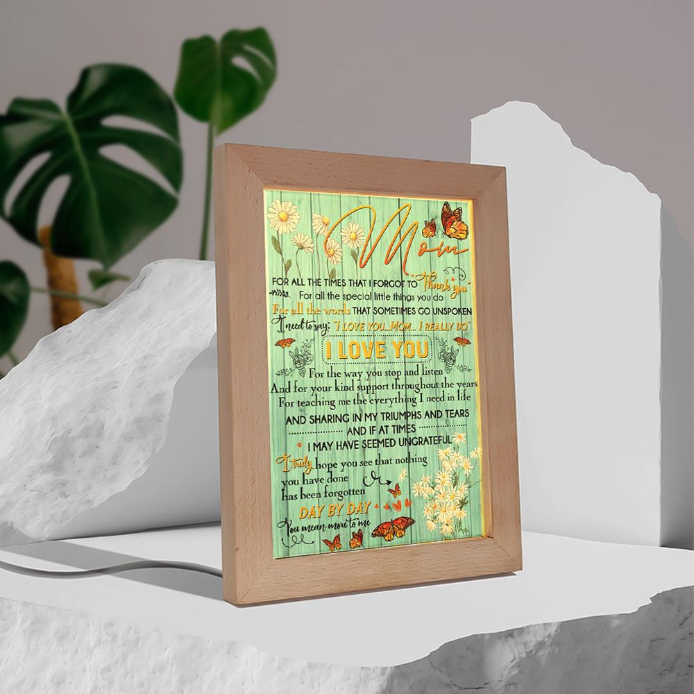 Mom, Thank You For Everything Frame Lamp, Picture Frame Light, Frame Lamp, Mother’s Day Gifts Mom, Thank You For Everything Frame Lamp, Picture Frame Light, Frame Lamp, Mother’s Day Gifts
