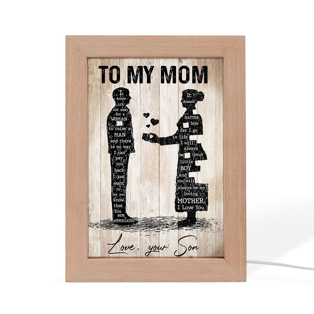 Mom You’Re Appreciated Frame Lamp, Picture Frame Light, Frame Lamp, Mother’s Day Gifts