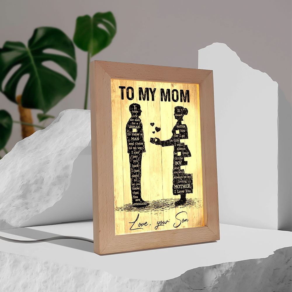 Mom You’Re Appreciated Frame Lamp, Picture Frame Light, Frame Lamp, Mother’s Day Gifts