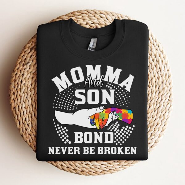 Momma And Son Bond Never Be Broken Sweatshirt, Mother Sweatshirt, Sweatshirt For Mom, Mum Sweatshirt