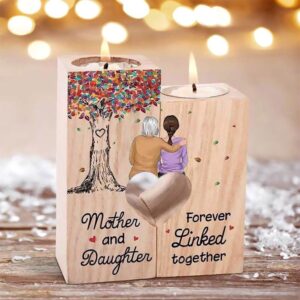 Mother And Daughter Forever Linked Togther Heart Candle Holders Mother s Day Candlestick 1 vruq1z.jpg