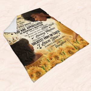 Mother s Day Blanket For Mom Black Mom Blanket Daughter To My Mom Blanket Blankets For Mothers Day 3 hlelqi.jpg