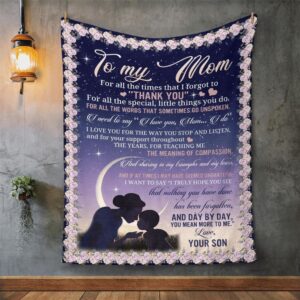 Mother s Day Blanket For Mom Day By Day You Mean More To Me Blanket From Son Blankets For Mothers Day 10 gqrdww.jpg