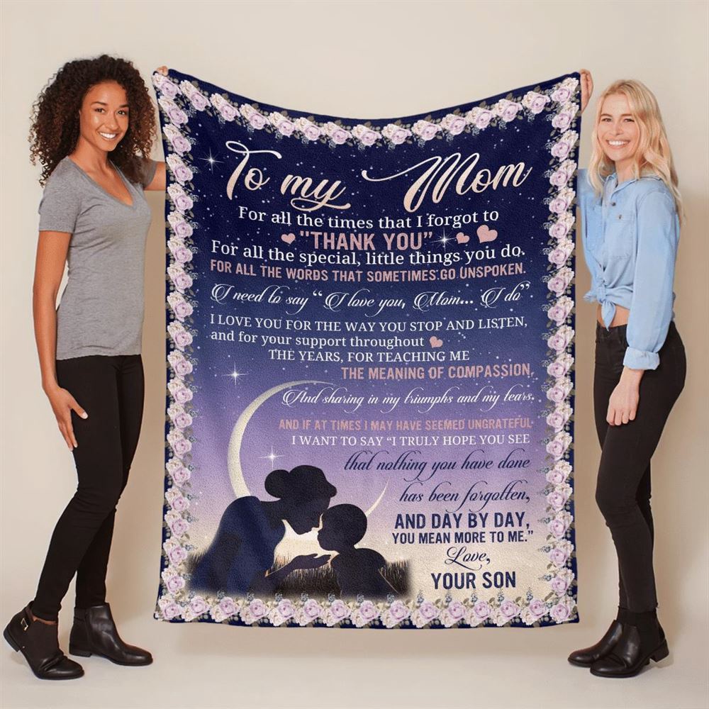 Mother’s Day Blanket For Mom Day By Day You Mean More To Me Blanket From Son, Blankets For Mothers Day Mother’s Day Blanket For Mom Day By Day You Mean More To Me Blanket From Son, Blankets For Mothers Day