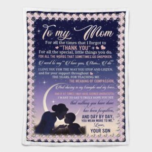 Mother s Day Blanket For Mom Day By Day You Mean More To Me Blanket From Son Blankets For Mothers Day 2 kjbwyn.jpg