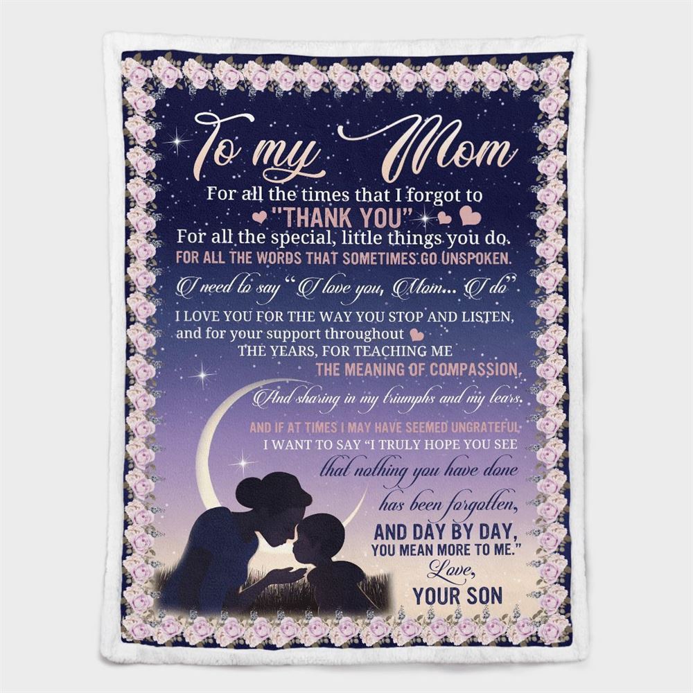 Mother’s Day Blanket For Mom Day By Day You Mean More To Me Blanket From Son, Blankets For Mothers Day Mother’s Day Blanket For Mom Day By Day You Mean More To Me Blanket From Son, Blankets For Mothers Day