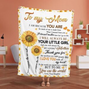 Mother’s Day Blanket For Mom Thanks For…