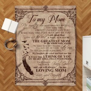 Mother s Day Blanket For Mom You Will Always Be The Greatest Mom In The World Blanket From Daughter Blankets For Mothers Day 3 wxvnxm.jpg