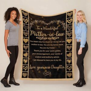 Mother’s Day Blanket For Mother-In-Law I Am…