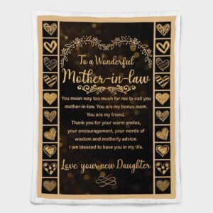 Mother s Day Blanket For Mother In Law I Am Blessed To Have You In My Life Blanket Mother In Law Blankets For Mothers Day 2 rmitoh.jpg
