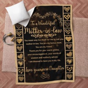 Mother s Day Blanket For Mother In Law I Am Blessed To Have You In My Life Blanket Mother In Law Blankets For Mothers Day 9 f8yexz.jpg