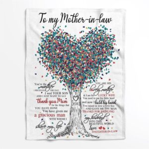 Mother’s Day Blanket For Mother-In-Law Thanks For…