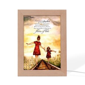 Mother’s Day Frame Lamp Mama Was My…