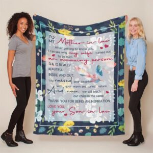 Mother’s Day Gift For Mother-In-Law Blanket Thanks…