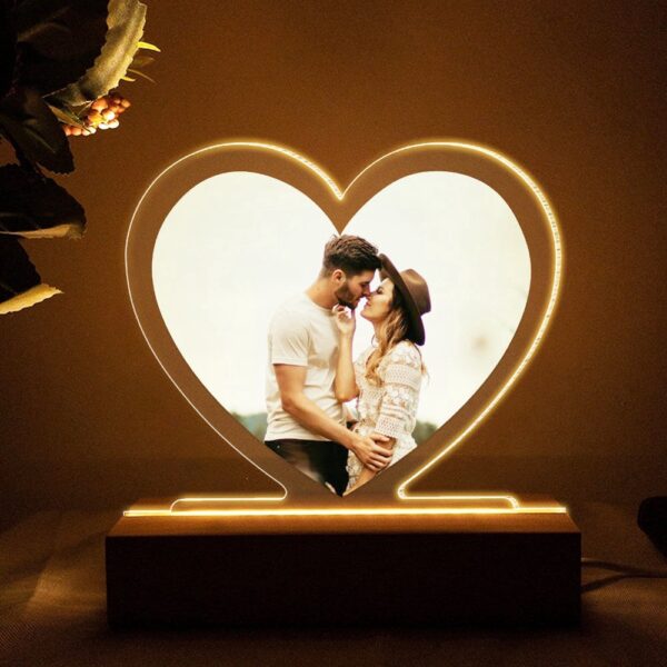 Mother’s Day Led Lights, Couple Togetherness Forever, Personalized 3D Led Light Upload Photo