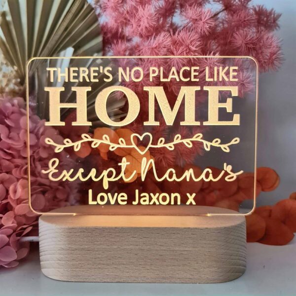 Mother’s Day Led Lights, Except Nana’s 3D Led Light Wooden Base, Custom Mothers Day Gifts