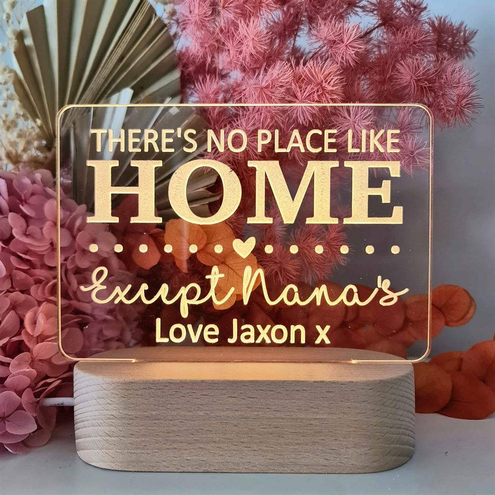 Mother’s Day Led Lights, Except Nana’s 3D Led Light Wooden Base, Custom Mothers Day Gifts