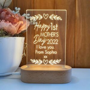 Mother’s Day Led Lights, Happy 1st Mother’s…