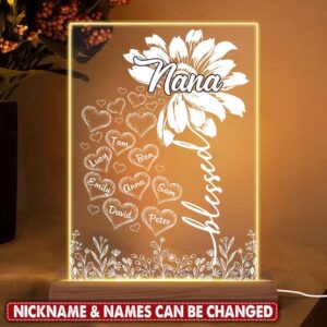 Mother’s Day Led Lights, Personalized Blessed Nana,…