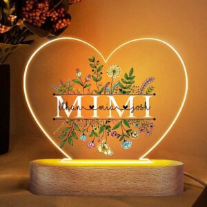 Mother’s Day Led Lights, Personalized Grandma Night…