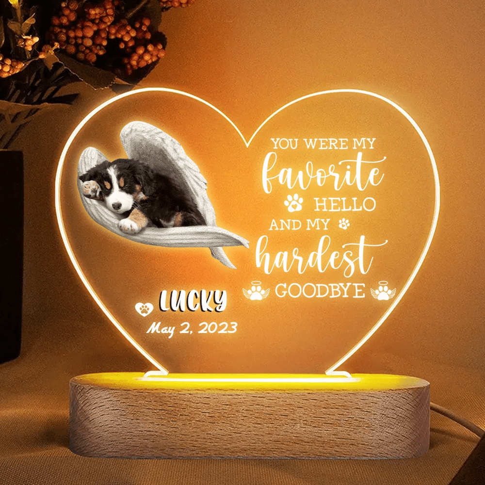 Mother’s Day Led Lights, Personalized Bernese Mountain In The Angel Wings Night Light, Memorial Dog Gift, Gift For Dog Lovers, Mother’s Day Gifts