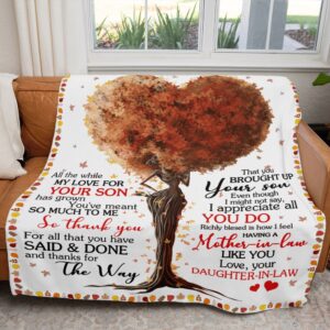 Mother s Day Mother In Law Blanket For Black Mother In Law Art Fleece Blanket Blankets For Mothers Day 3 afvyj4.jpg