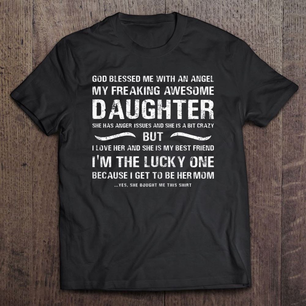 Mother’s Day Shirt From Daughter, Blessed Lucky Mom T-Shirt, Mother’s Day Shirts, Mother’s Shirts