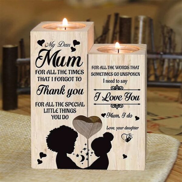 My Dear Mom, I Need To Say I Love You Candle Holder, Mothers Day Candle