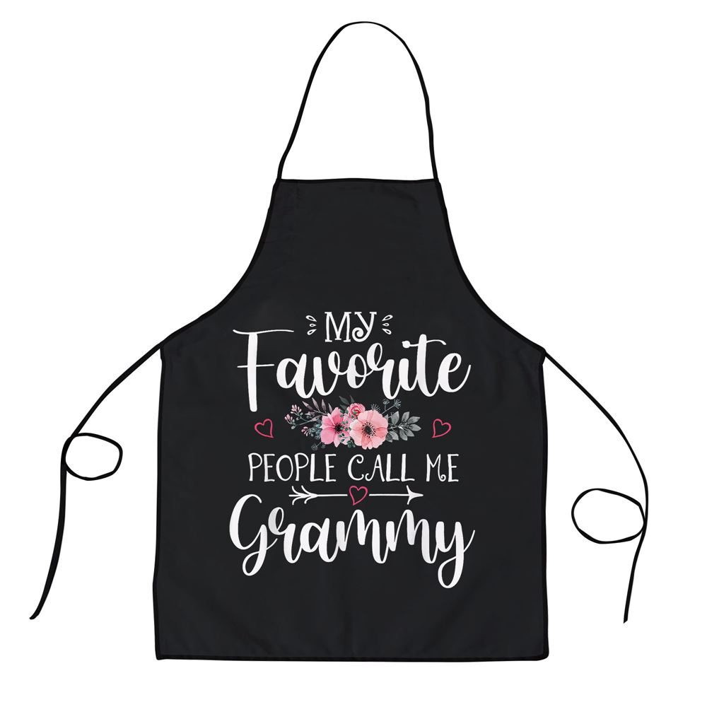 My Favorite People Call Me Grammy Funny Floral Mothers Day Apron, Aprons For Mother’s Day, Mother’s Day Gifts
