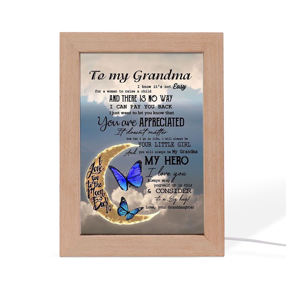 My Grandma My Hero Frame Lamp, Picture Frame Light, Frame Lamp, Mother’s Day Gifts My Grandma My Hero Frame Lamp, Picture Frame Light, Frame Lamp, Mother’s Day Gifts