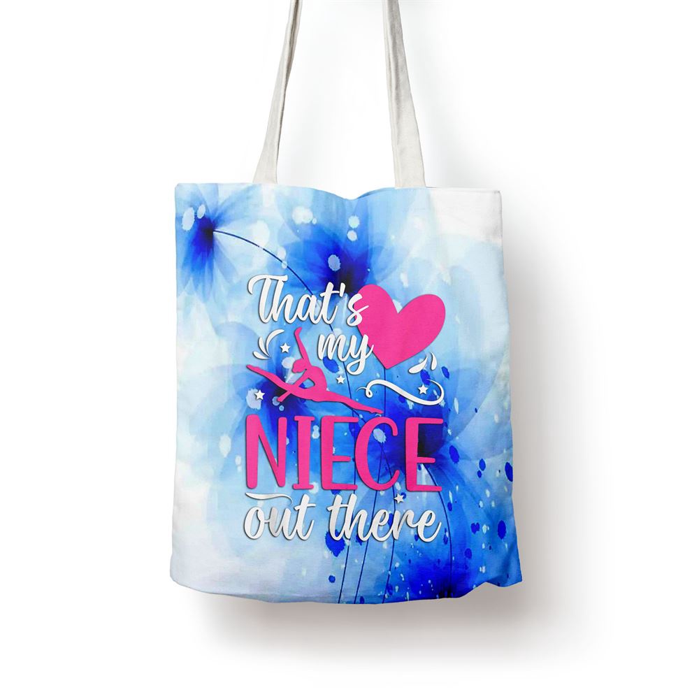 My Niece Gymnastics Aunt Of A Gymnast Auntie Tote Bag, Mom Tote Bag, Tote Bags For Moms, Gift Tote Bags