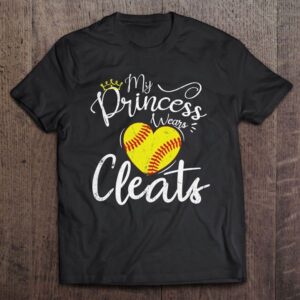 My Princess Wears Cleats Funny Baseball Softball…