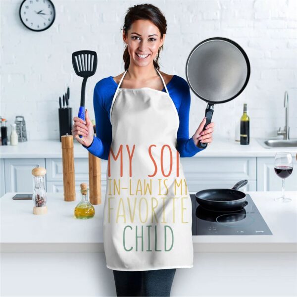 My Son In Law Is My Favorite Child Mothers Day Apron, Mothers Day Apron, Mother’s Day Gifts