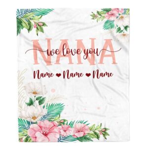 Nana Blanket From Grandkids Granddaughter Grandson We…