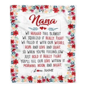 Nana Blanket From Grandkids Grandson Granddaughter We…