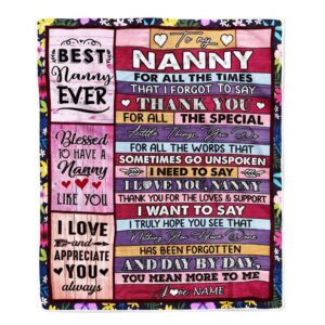 Nanny Blanket From Kids Thank You For…